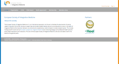 Desktop Screenshot of european-society-integrative-medicine.org